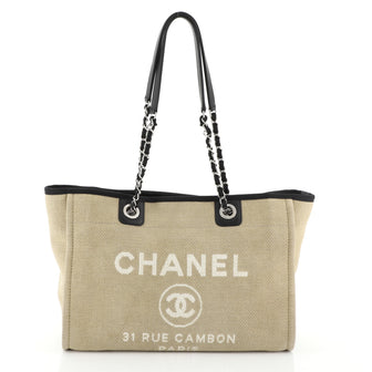 Chanel Deauville Tote Canvas Small
