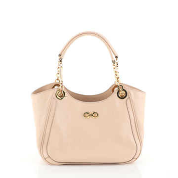 Salvatore Ferragamo Betulla Chain Tote Leather Small
