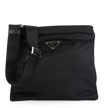 Prada Zip Messenger Bag Tessuto Medium