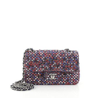 Chanel CC Flap Bag Embellished Tweed Medium