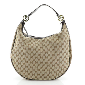Gucci Twins Hobo GG Canvas Large