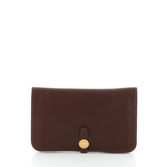 Hermes Dogon Duo Combined Wallet Leather 