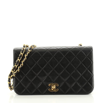 Chanel Vintage Full Flap Bag Quilted Lambskin Medium