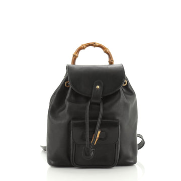 Gucci Vintage Bamboo Backpack Leather Mini
