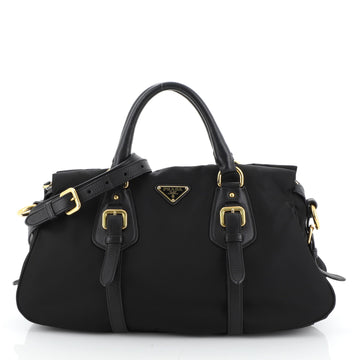Prada Convertible Belted Satchel Tessuto and Leather Small