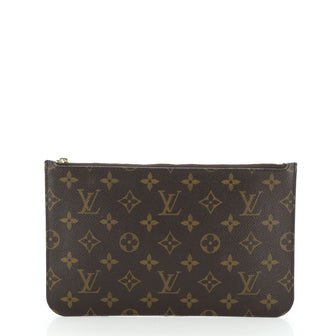 Louis Vuitton Neverfull Pochette Monogram Canvas Large