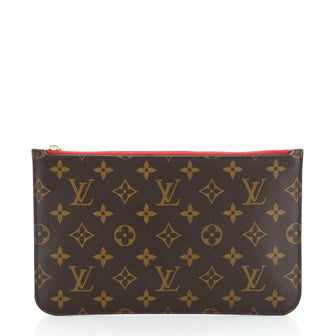 Louis Vuitton Neverfull Pochette Monogram Canvas Large