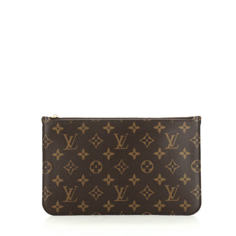Louis Vuitton Neverfull Pochette Monogram Canvas Large