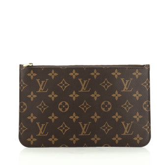 Louis Vuitton Neverfull Pochette Monogram Canvas Large