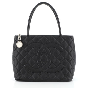 Chanel Medallion Tote Quilted Caviar 