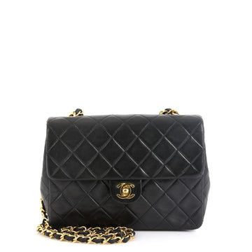 Chanel Vintage Square Classic Flap Bag Quilted Lambskin Small