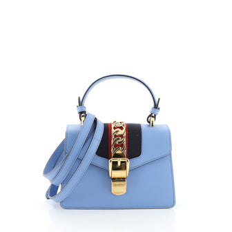 Gucci Sylvie Top Handle Bag Leather Mini