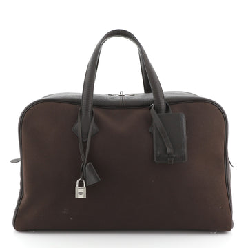 Hermes Victoria II Handbag Toile 43