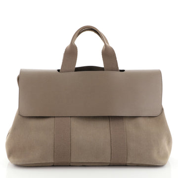 Hermes Valparaiso Handbag Toile and Leather MM