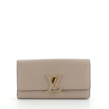 Louis Vuitton Capucines Wallet Leather 