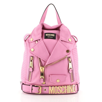 Moschino Moto Jacket Backpack Leather 