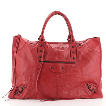 Balenciaga Weekender Classic Studs Bag Leather 