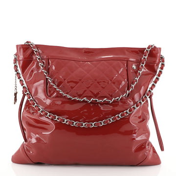 Chanel 31 Drawstring Tote Quilted Patent Large