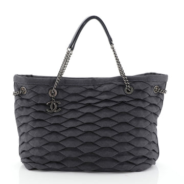 Chanel CC Shopping Tote Scale Effect Denim Medium