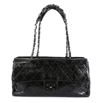 Chanel Ritz Flap Bag Quilted Patent Large