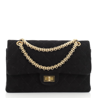 Chanel Vintage Bijoux Chain Mademoiselle Flap Bag Quilted Suede Medium