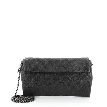 Chanel Chain Clutch Quilted Glittered Calfskin 
