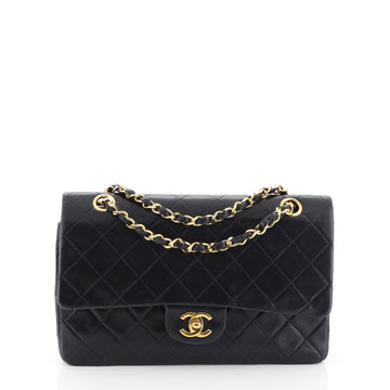 Chanel Vintage Classic Double Flap Bag Quilted Lambskin Medium