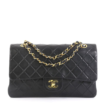 Chanel Vintage Classic Double Flap Bag Quilted Lambskin Medium