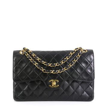 Chanel Vintage CC Chain Flap Bag Quilted Lambskin Medium