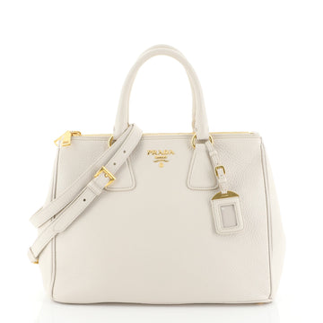 Prada Double Zip Convertible Tote Vitello Daino Large