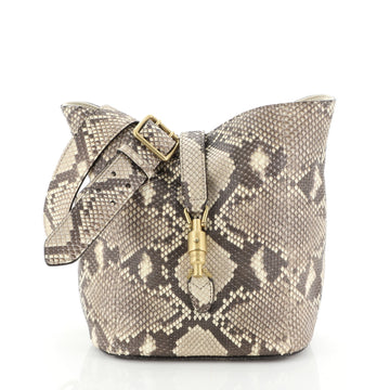 Gucci Jackie Soft Bucket Bag Python 