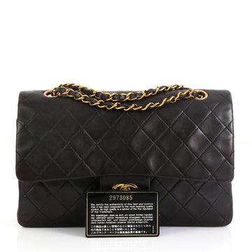 Chanel Vintage Classic Double Flap Bag Quilted Lambskin Medium