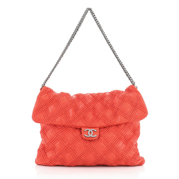 Chanel Walk of Fame Flap Bag Stitched Lambskin Large