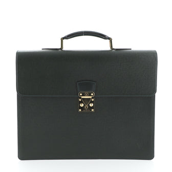Louis Vuitton Serviette Moskova Briefcase Taiga Leather 