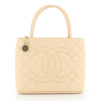 Chanel Medallion Tote Quilted Caviar 