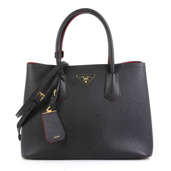 Prada Cuir Double Tote Saffiano Leather Medium