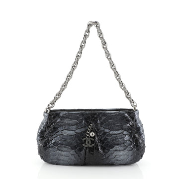 Chanel Chain Strap Pochette Python Mini