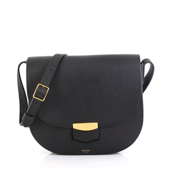 Celine Trotteur Crossbody Bag Grainy Leather Medium