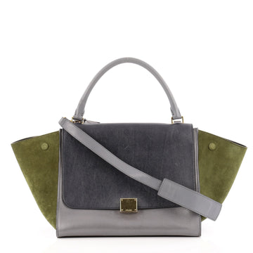 Celine Trapeze Tricolor Leather Medium