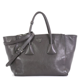 Prada Twin Pocket Tote Glace Calf Medium