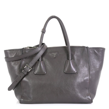 Prada Twin Pocket Tote Glace Calf Medium