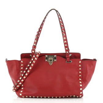 Valentino Rockstud Tote Soft Leather Small