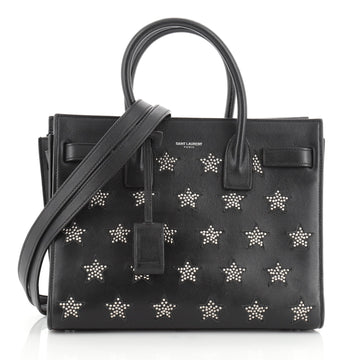 Saint Laurent Sac de Jour NM Bag Patch Embellished Leather Baby