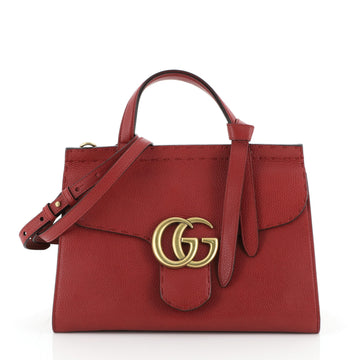 Gucci GG Marmont Top Handle Bag Leather Small