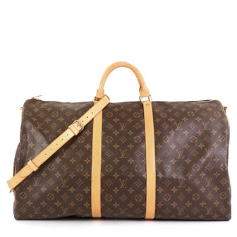 Louis Vuitton Keepall Bandouliere Bag Monogram Canvas 60