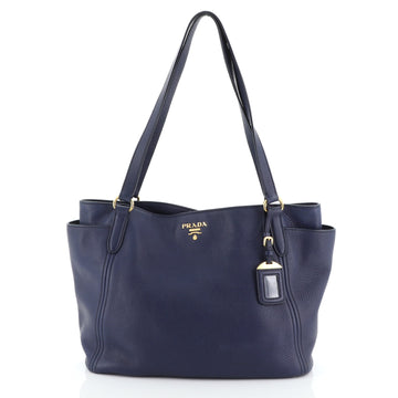 Prada Side Pocket Tote Vitello Daino Medium