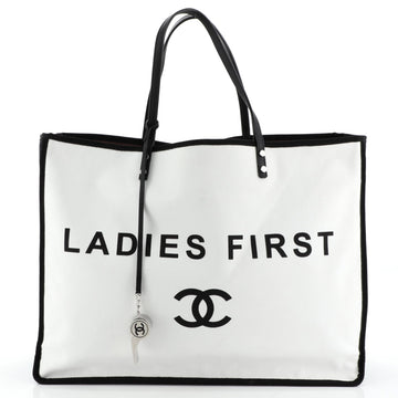 Chanel Let's Demonstrate Tote Canvas Large