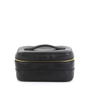 Chanel Vintage Cosmetic Case Lambskin 