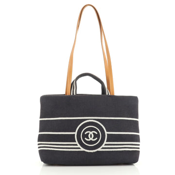 Chanel CC Shopping Tote Denim Large