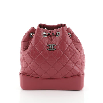 Chanel Gabrielle Backpack Quilted Calfskin Small